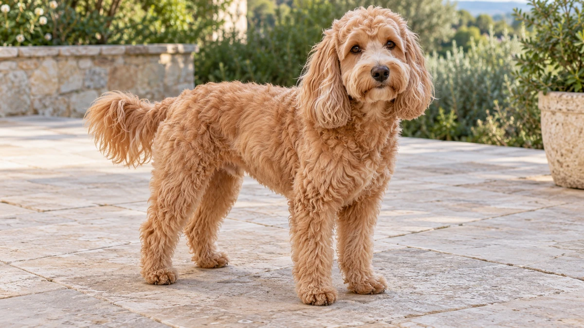 Cockapoo köpek — kayısı (apricot) renk