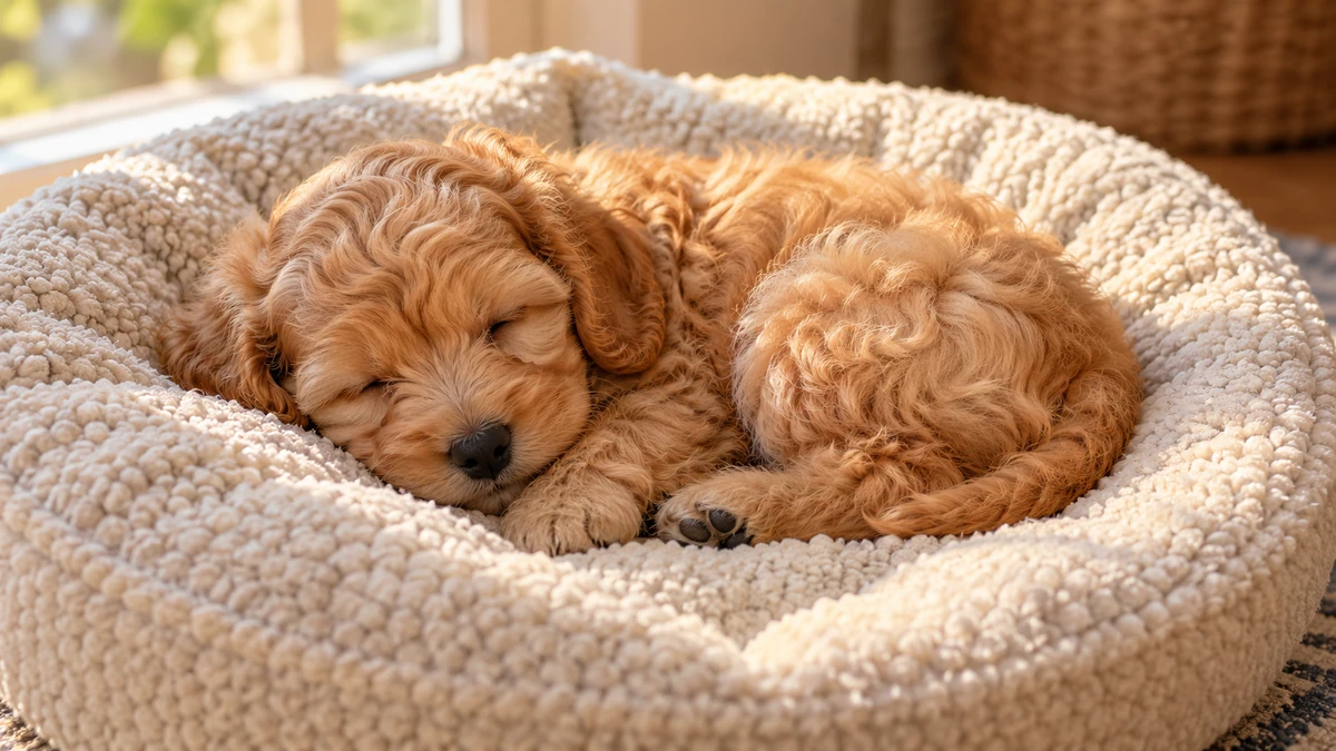 Cockapoo ilan — uyuyan Cockapoo yavru ilan fotoğrafı